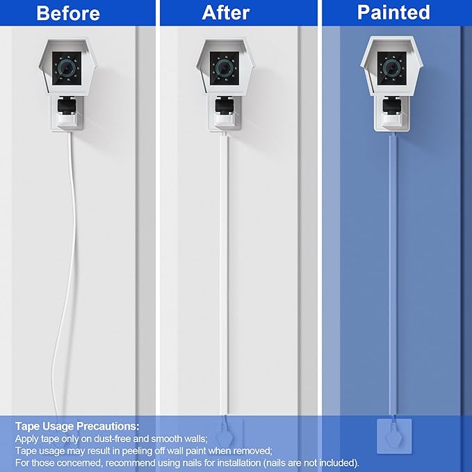 Cord Hider Wall for One Cord 68in, ZhiYo Cord Covers for Wires on Wall - Image 4