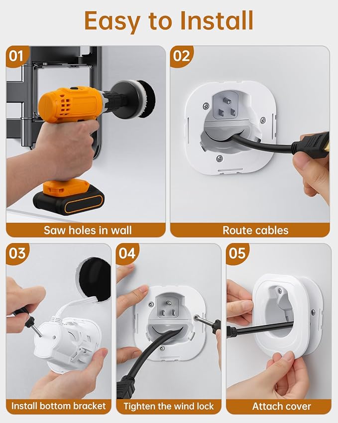 HAPYTHDA in-Wall Cable Management Kit, Wire Hider - Image 7