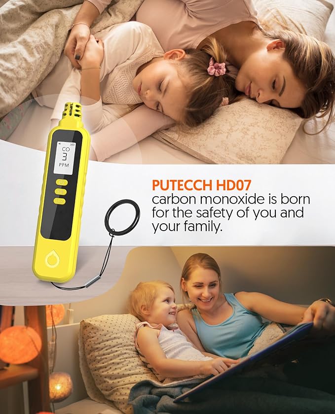 Carbon Monoxide Detectors, Portable CO Detector Battery Powered, Handheld - Image 4