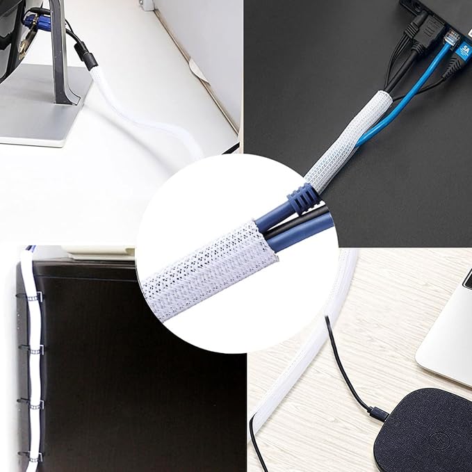 QCSIW 3/4"-25ft Braided Cable Sleeve Protector - Image 9