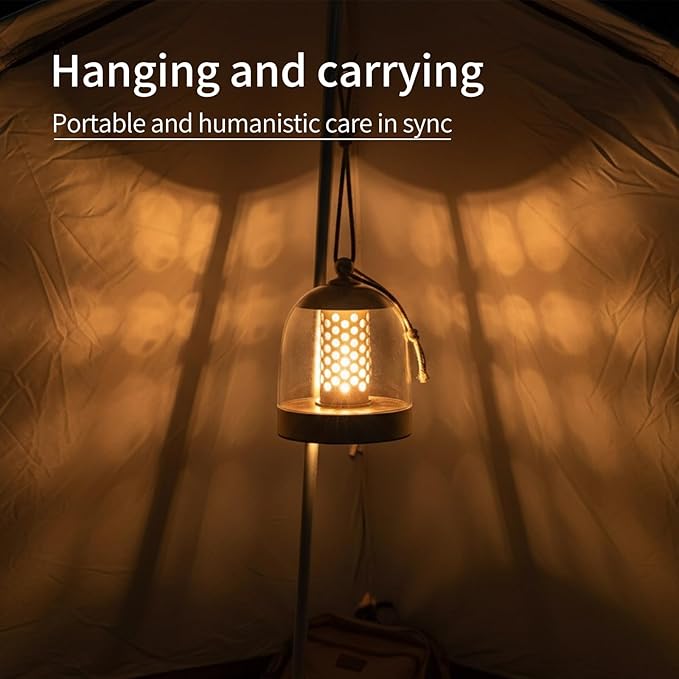 MKLK Camping Lantern, IPX4 Waterproof Touch Control LED Night Light, USB - Image 3