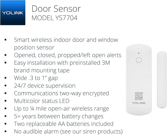 YoLink LoRa Smart Door Sensor Starter Kit: Hub & Door Sensor - Image 2