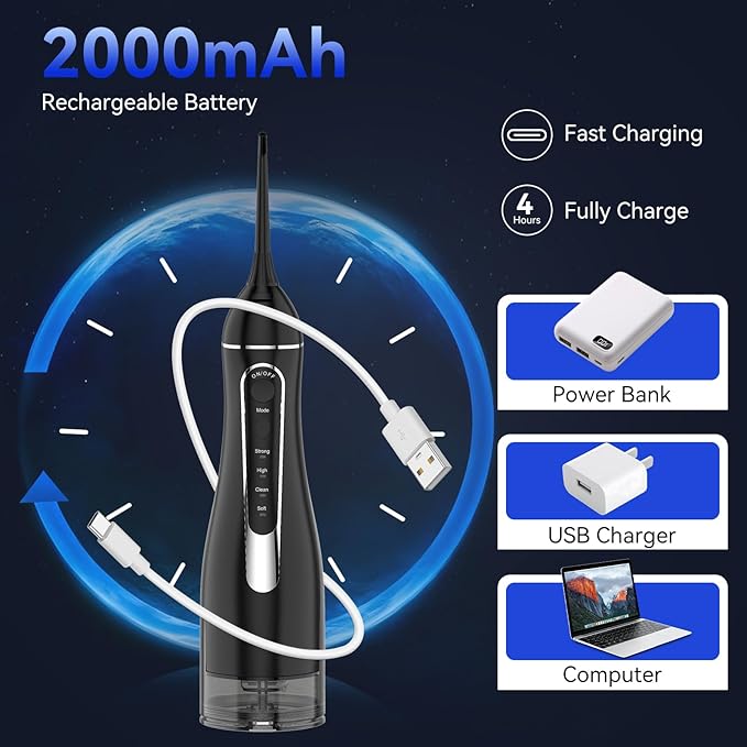 Water flossers for Teeth Pick, Portable Oral Irrigator Dental - Image 7