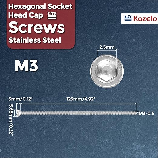 Kozelo 4pcs Socket Head Cap Screws - Image 2