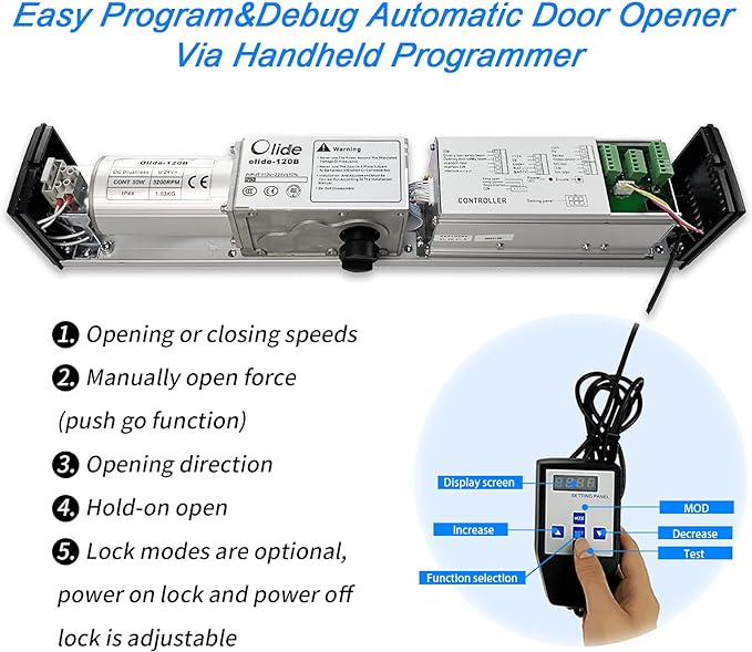 Olideauto ADA Automatic Door Opener Touchless Sensor Open Door+2PCS Wired - Image 7