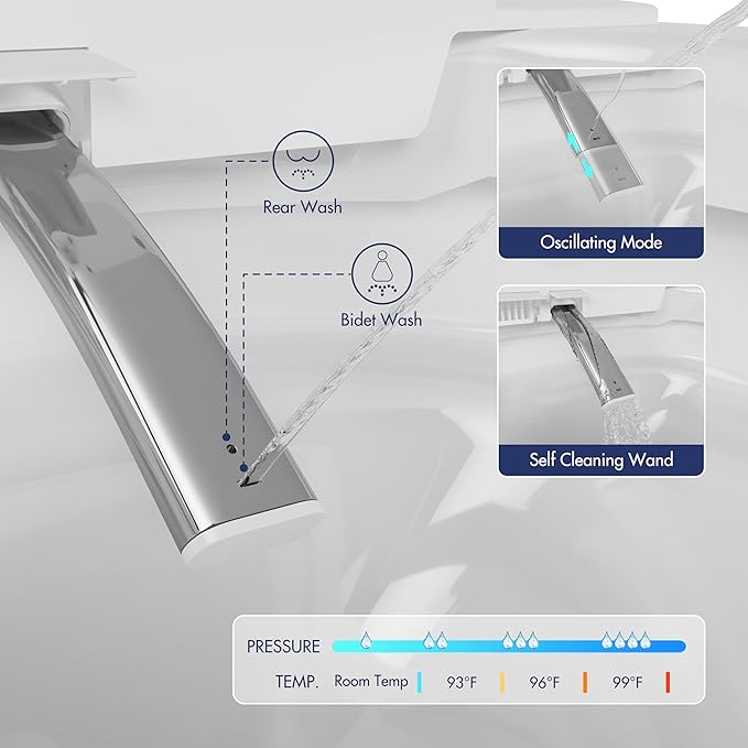 Eridanus Smart Toilet with Bidet Built in, One Piece Bidet Toilet - Image 2
