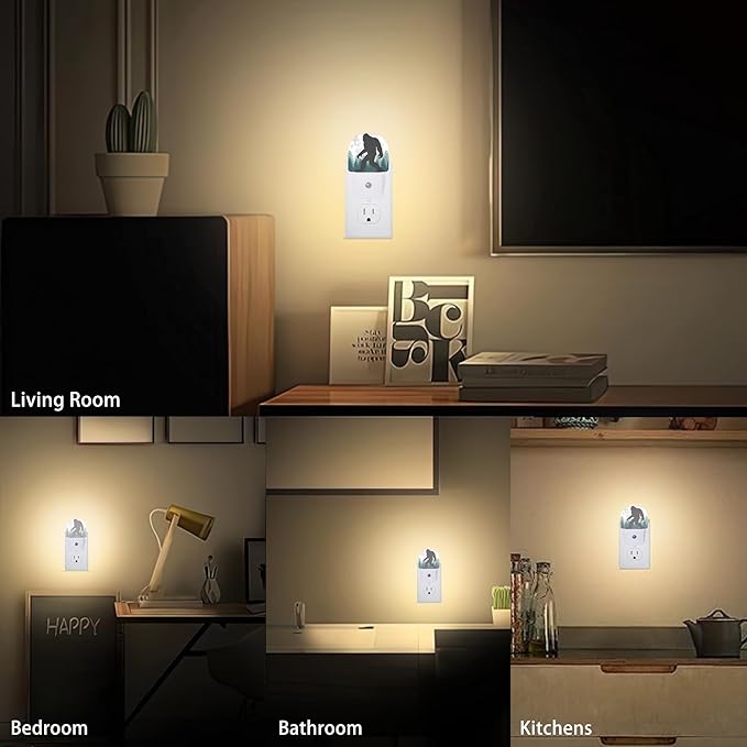 Axxitude Bigfoot Forest Moon Night Lights Plug into Wall - Image 6
