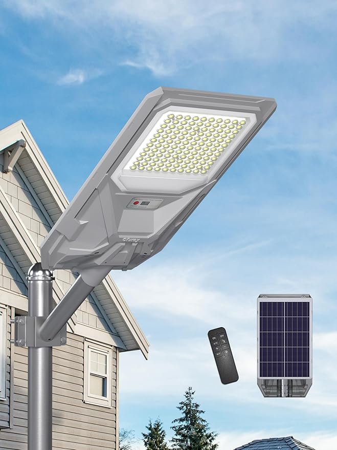 Ofuray Of-4000W Solar Street Lights Outdoor, 000Mah High Power Solar Security by Ofuray