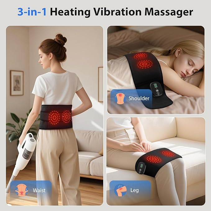 Lower Back Massager with Heat, Heating Pad - Image 4