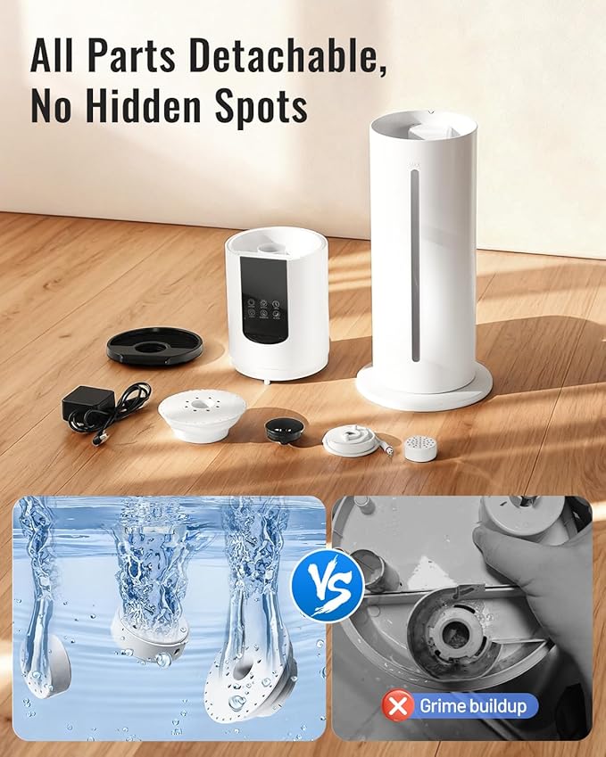 Lacidoll 8L Humidifiers for bedroom, Humidifiers large room up to 500 sq ft - Image 7