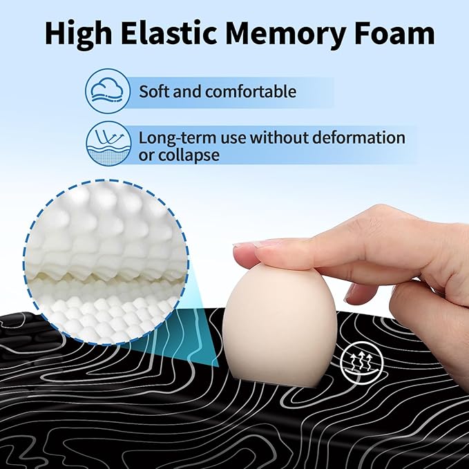 YIWEI Ergonomic Mouse Pad with Wrist Rest - Image 3
