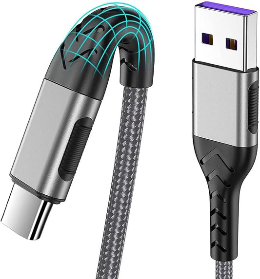 Durcord 16ft Fast Charging USB Type C Charging Cord Cable, Type C Charger by Durcord