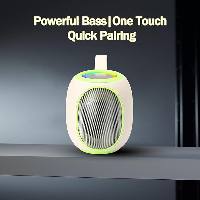 Portable Bluetooth Speaker – 8W HD audio quality, TWS stereo pairing, LED light - Image 6