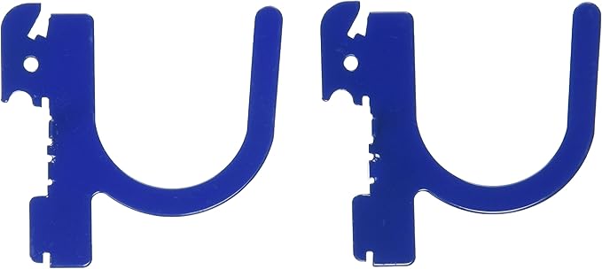 Wall Control 3in Reach U-Hook Accessory “U” Shaped Slotted Metal Pegboard Hook by Wall+Control