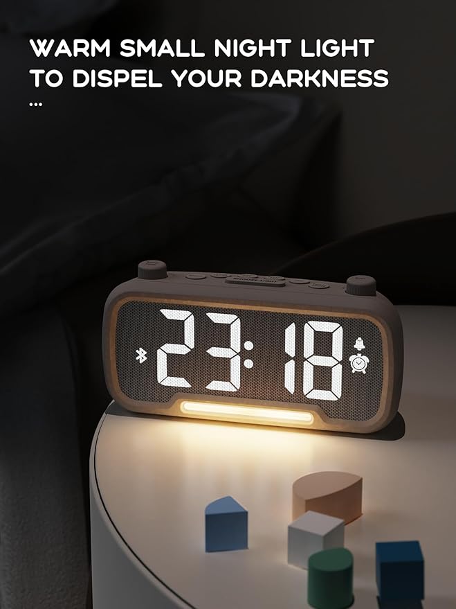 ROCAM Clock Radio, FM Radio Alarm Clock - Image 6