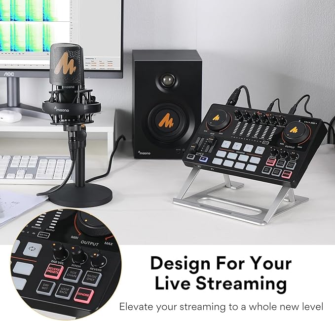 MAONO Audio Interface, MaonoCaster 10-Channel Podcast mixer - Image 8