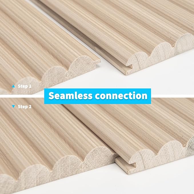 Art3d Fluted Wood Panel for Wall and Ceiling, Beaded Accent molding for Home - Image 8