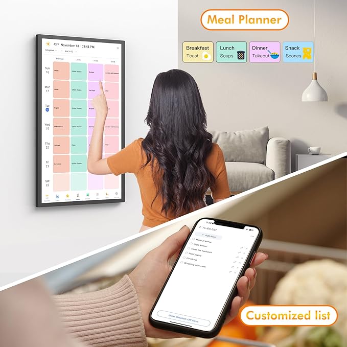 27" Digital Calendar for-Family-Schedules Wall-Planner - Image 3