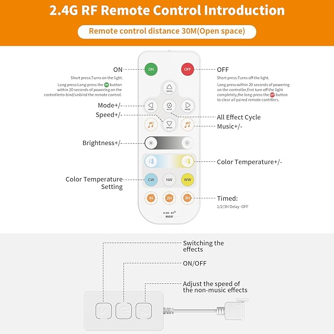 PAUTIX CCT LED Controller Kit SP542E Wi-Fi+Bluetooth, Compatible - Image 6
