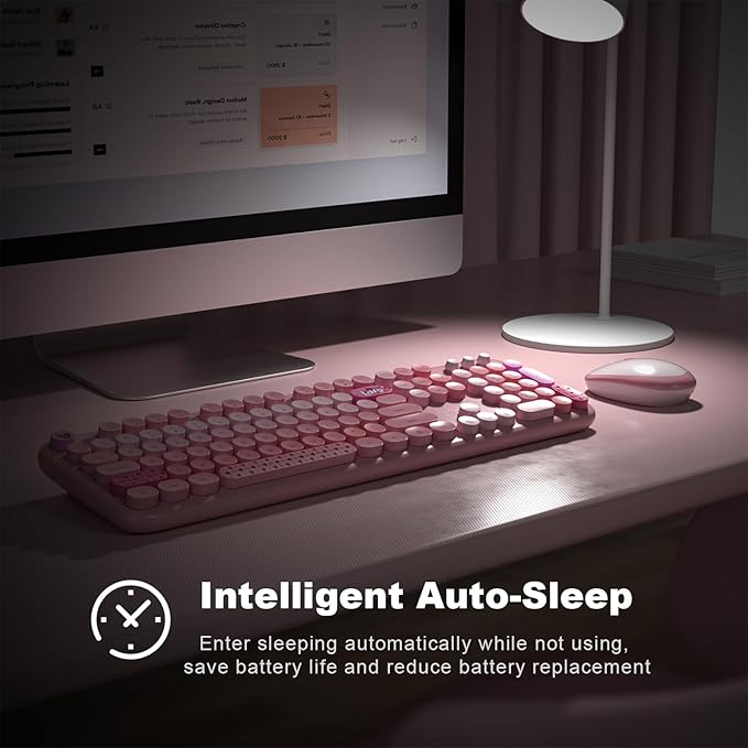MOFII Wireless Keyboard and Mouse Combo, Full Size 2.4G Plug and Play - Image 5