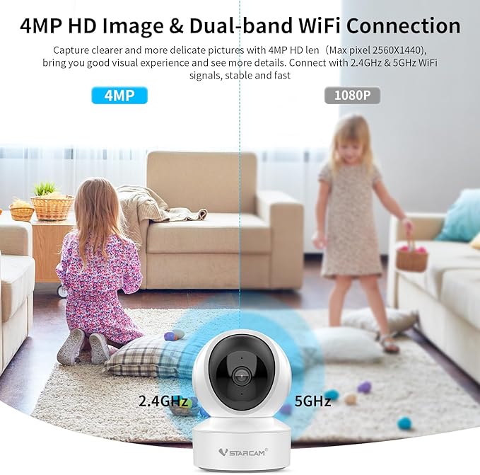 VSTARCAM 5G Security Camera Indoor, 4MP 2.5K Pet Camera - Image 2