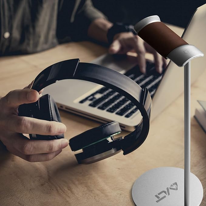 AVLT Universal Slim Aluminum Alloy Desktop Headphone Stand Anti-Slip Headset - Image 7