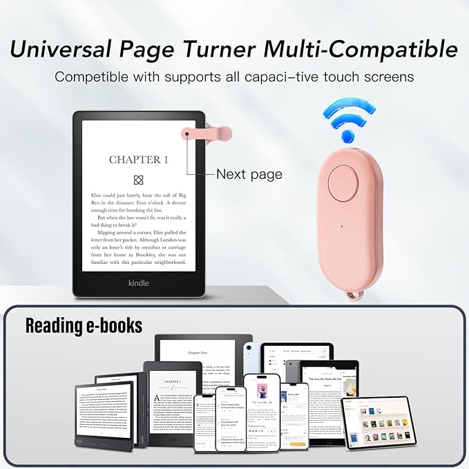 Remote Control Page Turner for Kindle Paperwhite Oasis Kobo eReaders, Kindle - Image 3