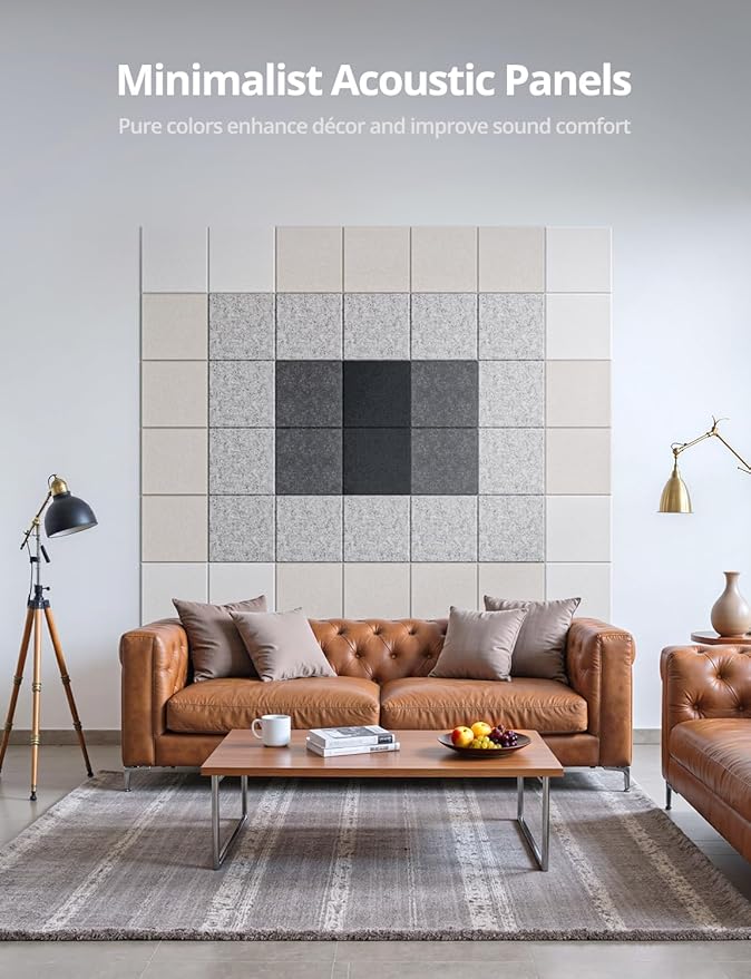 Square Acoustic Wall Panels, Sound Absorbing Panels - Image 2