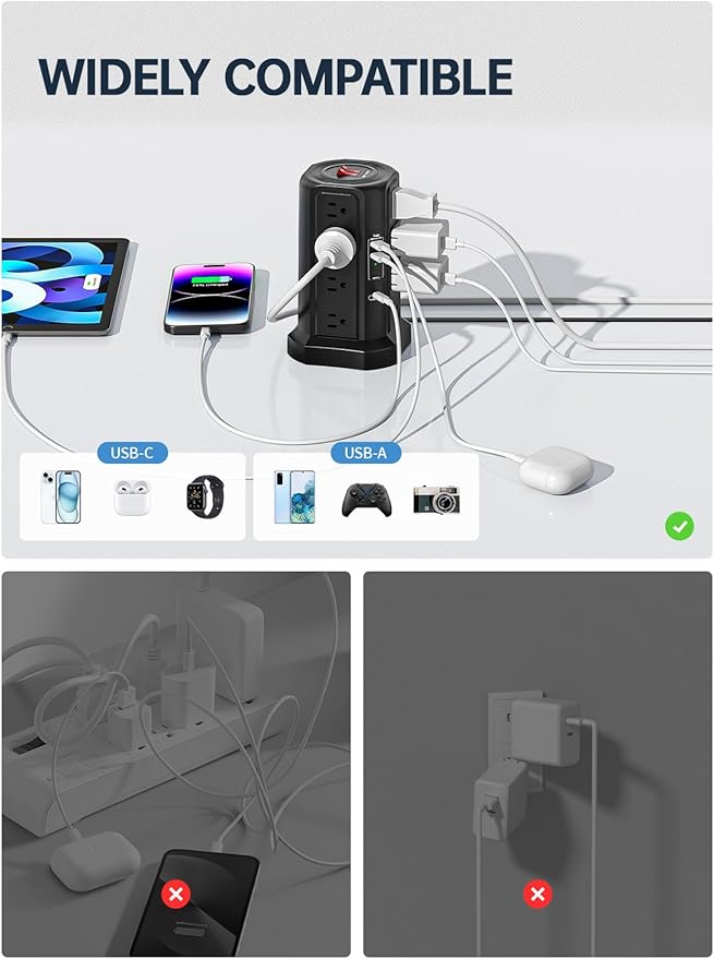 Surge Protector Power Strip - Image 4