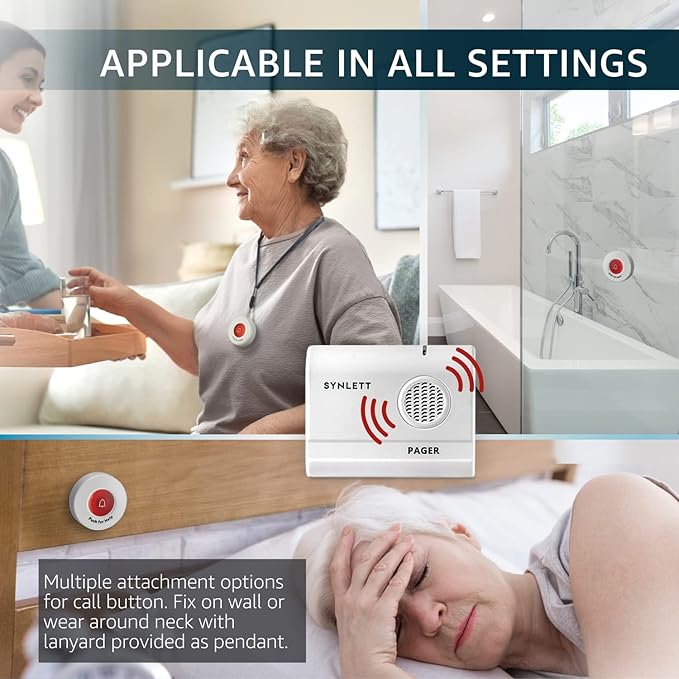 SYNLETT Caregiver Pager Wireless Nurse Call Buttons - Image 5