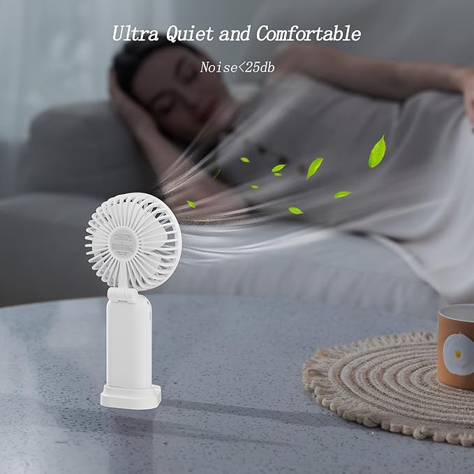 GOCKERA Portable Fan, 4200mAh Battery Operated Fan, 5 Speeds&Digital Display - Image 6