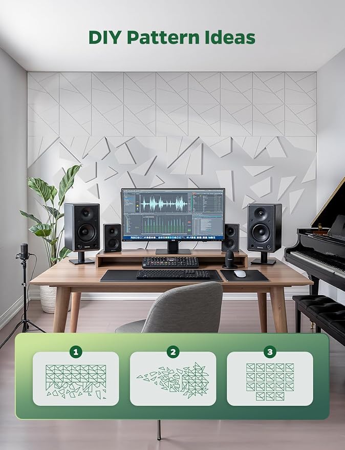 Topnaca 18 Pack Acoustic Wall Panels Sound Absorbing - Image 2