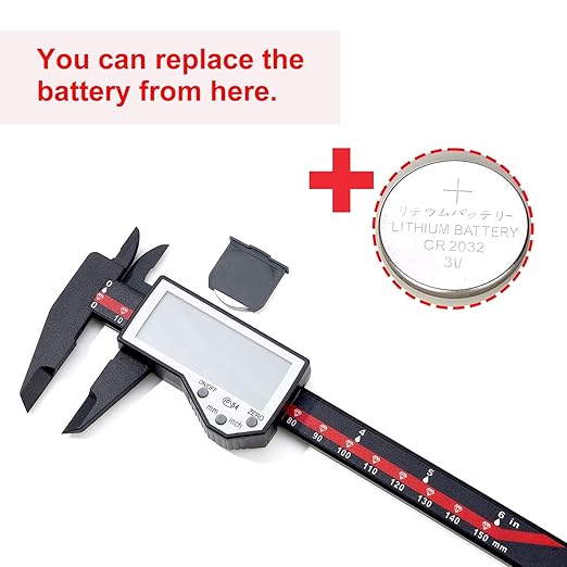 Digital Caliper, 0-6" Electronic Caliper Auto - Image 2