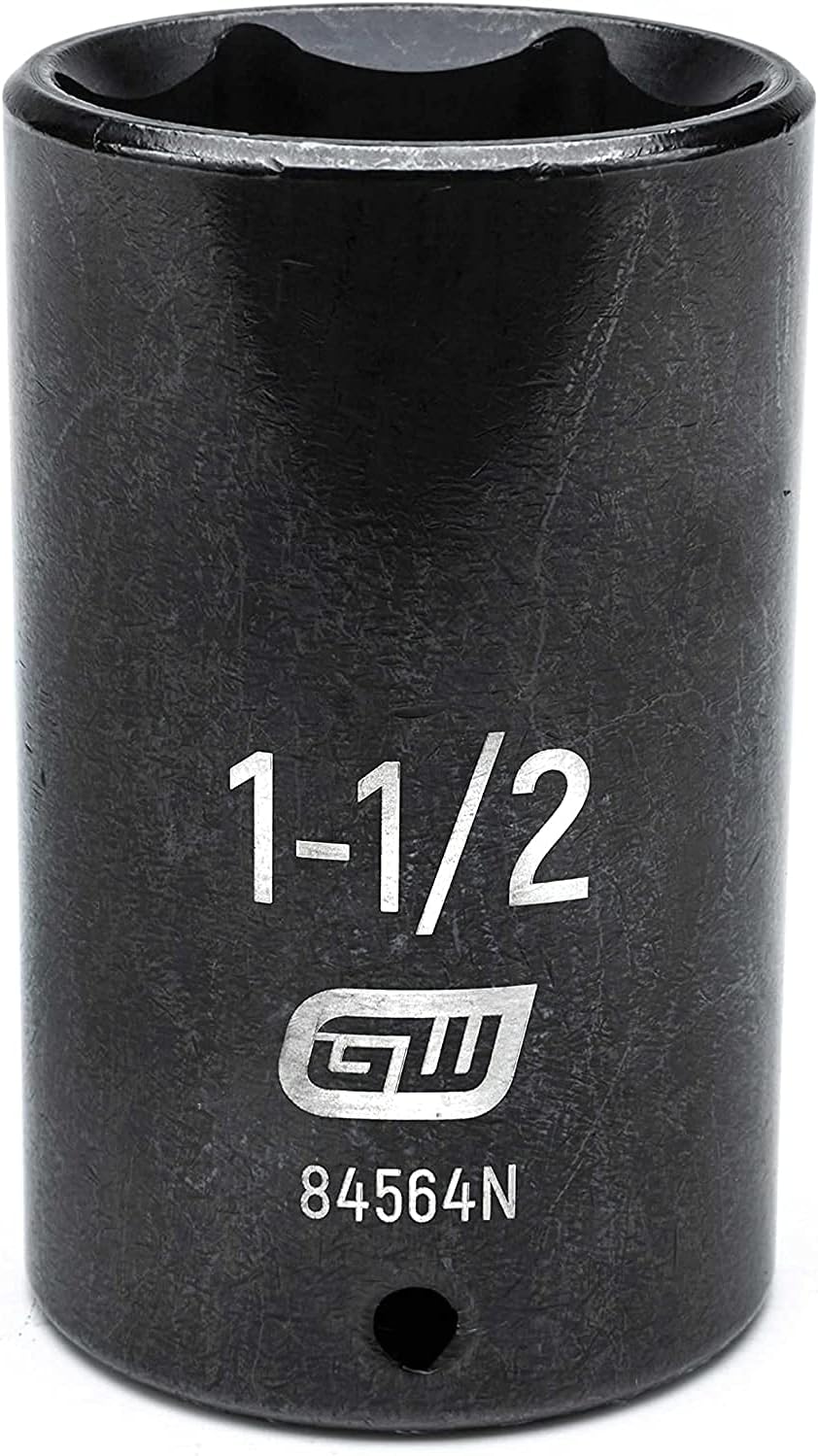 GEARWRENCH 19 Piece 1/2 Inch Drive 6 Point Impact Socket Set, Deep, SAE - 84934N