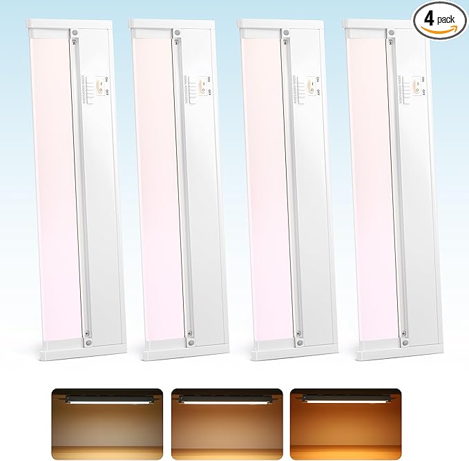 Snyloe 4 Pack 12" Under Cabinet Lighting by HOME