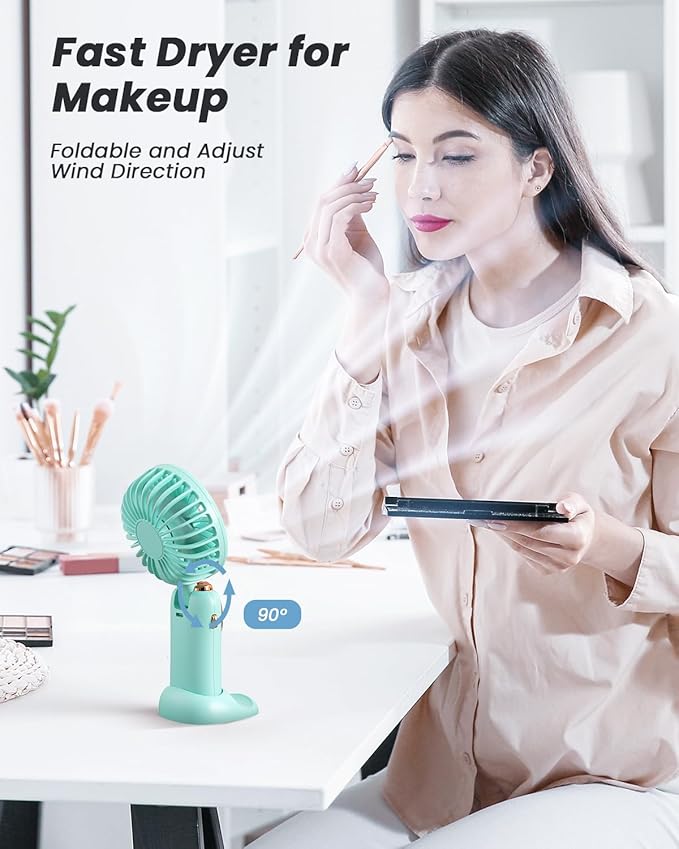 coldSky Portable Handheld Fan, 4000mAh Battery Operated Fan - Image 5