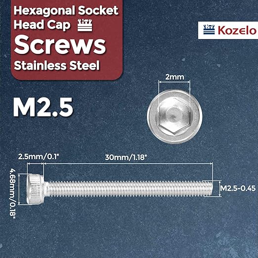 Kozelo 20pcs Socket Head Cap Screws - Image 2
