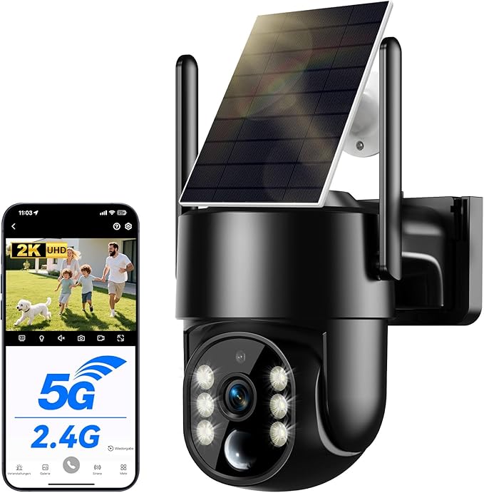 Noaheye Solar Security Cameras Wireless Outdoor, 5G&2.4GHz Cameras by Unknown