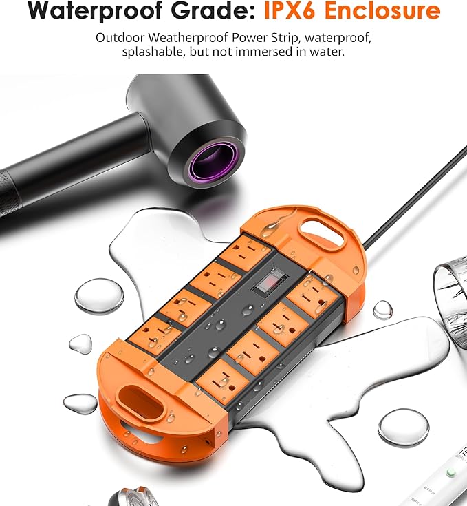 CCCEI Outdoor Power Strip Weatherproof - Image 2