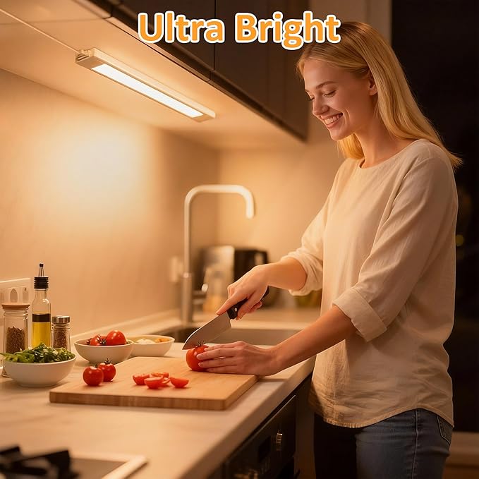 maylit Under Cabinet Lighting Plug in, 14 Inch Linkable Ultra Bright LED Light - Image 2
