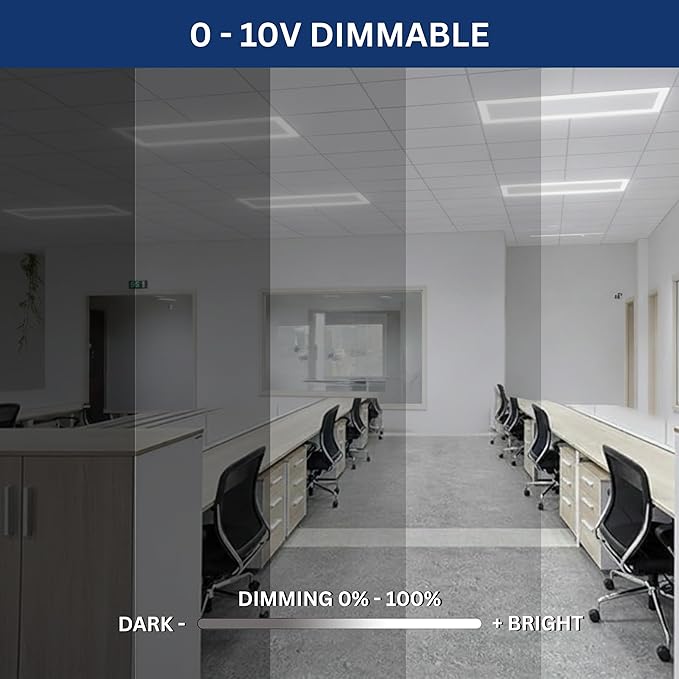 2x4 LED Flat Panel light, Edge-lit Frame Selectable 40W/50W/60W & CCT - Image 6