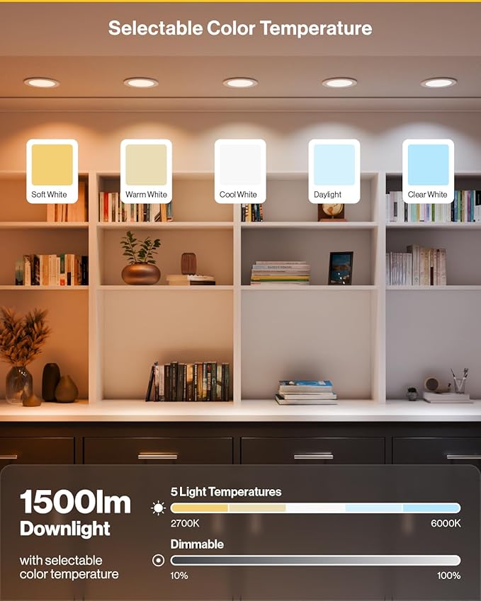 Sunco 6 Inch LED Recessed Light - Image 3