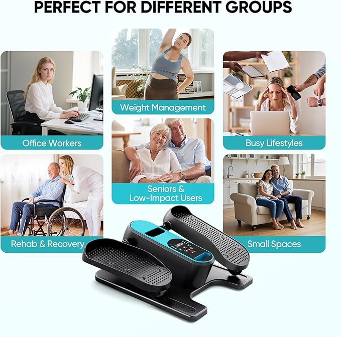 Dripex Under Desk Elliptical Machine, Electric Leg Exerciser While Sitting - Image 9