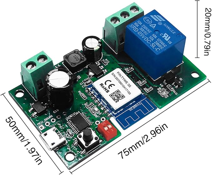 Newgoal WiFi Wireless Inching Relay Switch Momentary DIY Smart Home Remote - Image 3