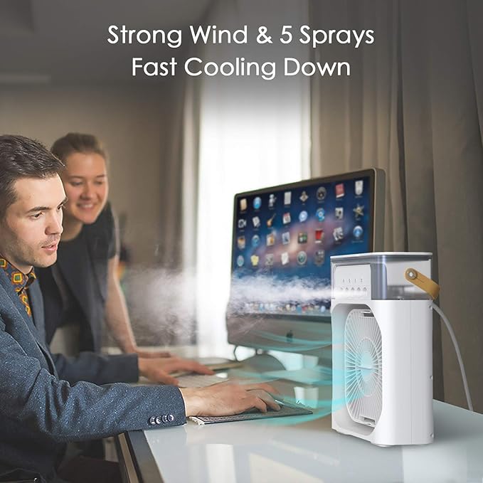 NTMY Portable Air Conditioner Fan, Mini Evaporative Air Cooler - Image 8
