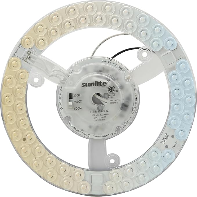 Sunlite 88479 7.3-Inch AC LED Light Engine Module, 15 Watts, 1350 Lumens by Sunlite