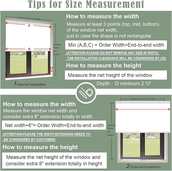 ZSHINE Motorized Blackout Window Blinds Customize Width Remote Control Wireless - Image 7