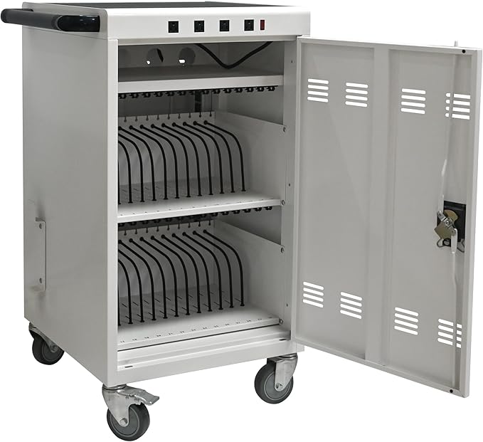 Aokleo Laptop Charging Cart, 35 Devices Tablet Storage Carts by Unknown