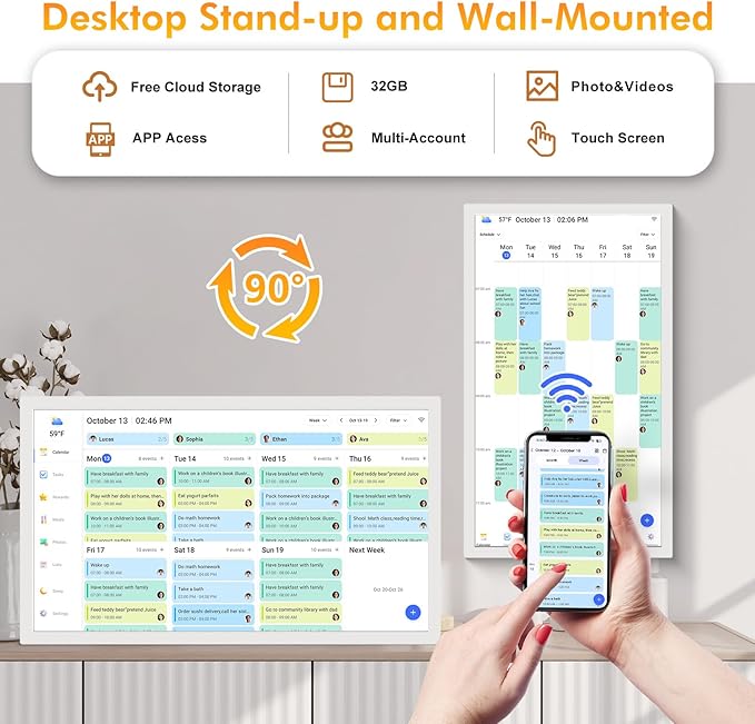 27 Inch Digital Calendar Chore Chart - Image 5