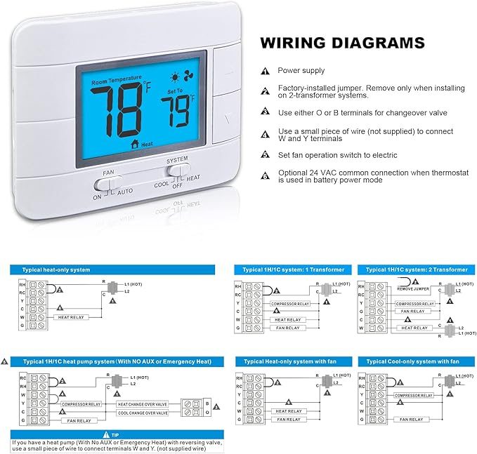 Aowel Non Programmable Thermostat - Image 8
